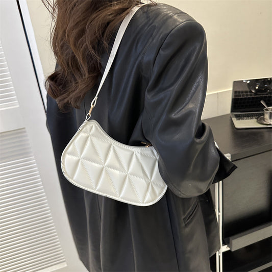 Retro Casual Tragbare Schulter Tasche Mode Unterarm Tasche Frauen
