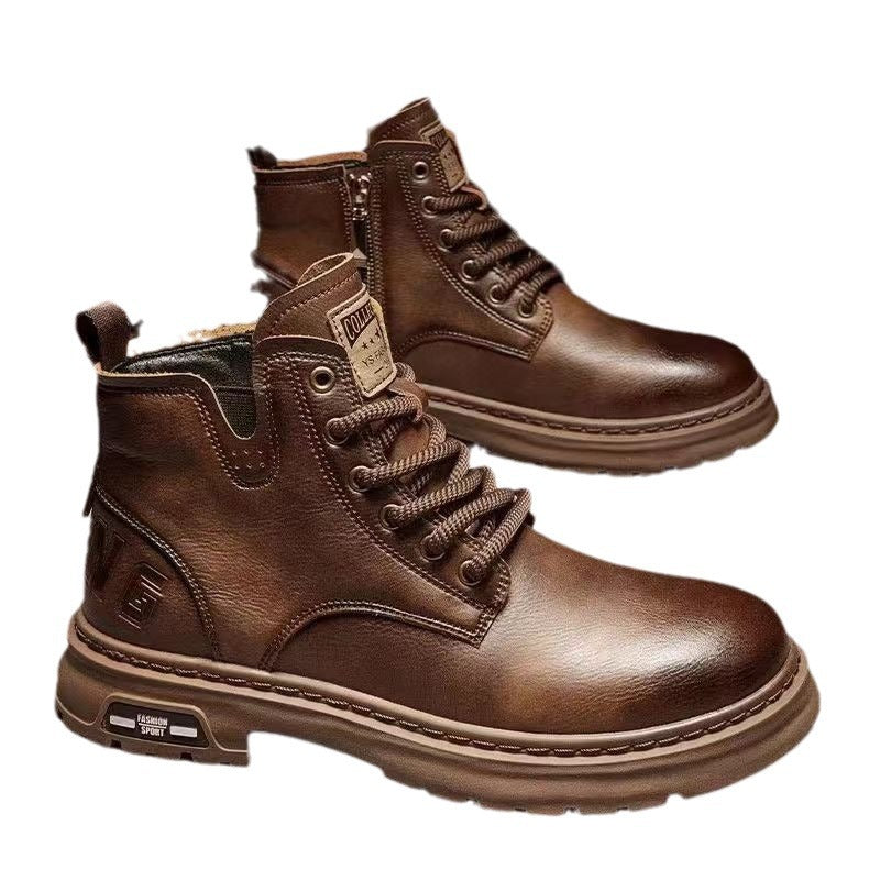 Retro Britischen Stil Arbeits Stiefeletten Männlich