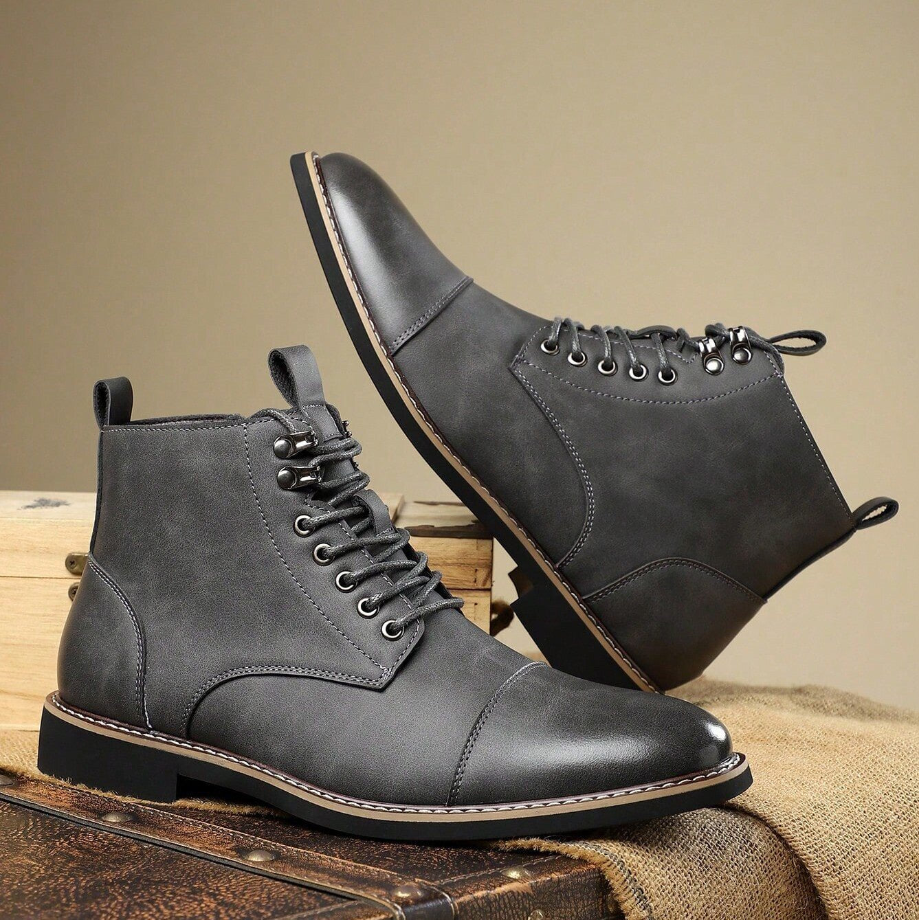 Mode Business Casual Herren Martin Stiefel