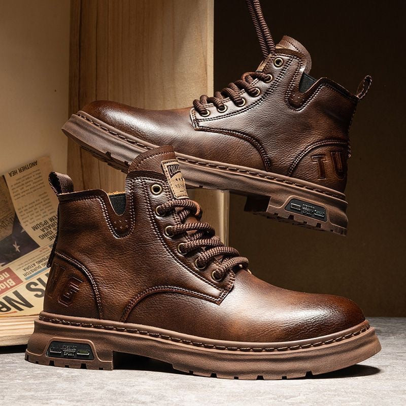 Retro Britischen Stil Arbeits Stiefeletten Männlich
