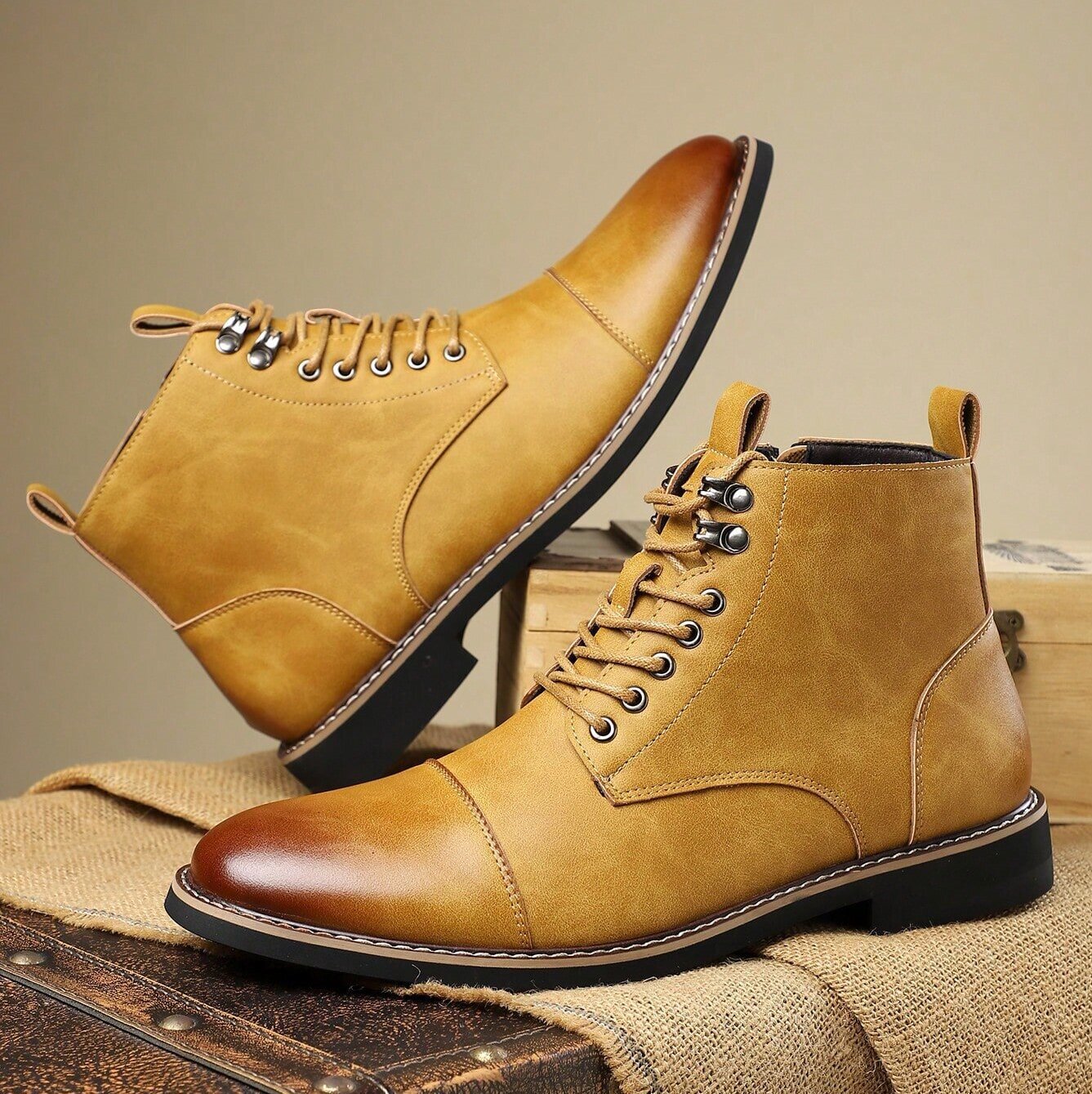 Mode Business Casual Herren Martin Stiefel