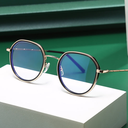 Metal Round Frame Glasses Fashion Retro Optical