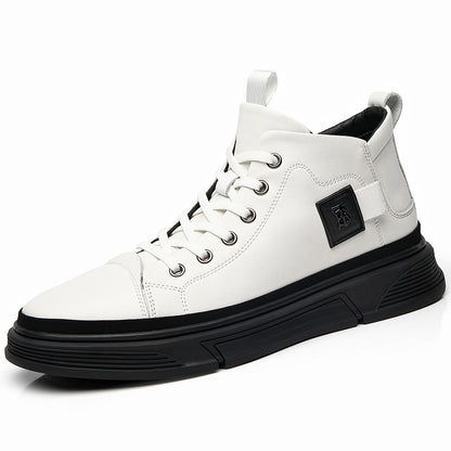High-Top Herrenschuhe Winter Herren Lederschuhe Leder Casual